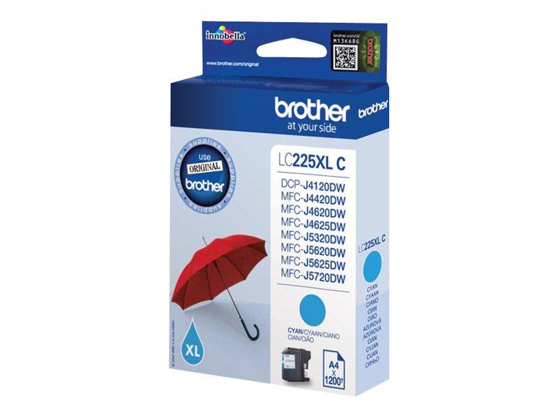 Brother LC-225XLC inktcartridge Origineel Cyaan 1 stuk(s)