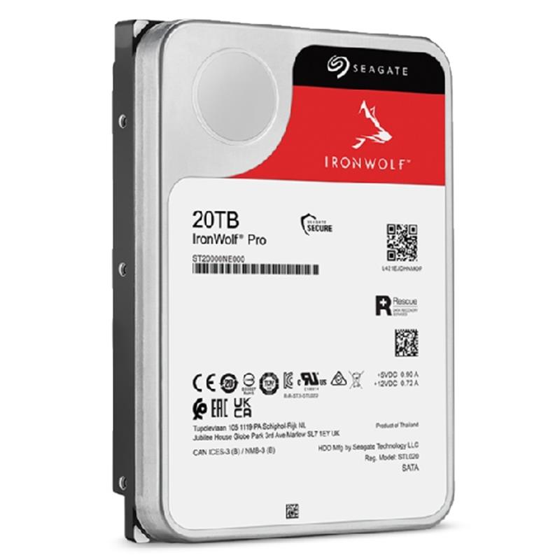 Seagate IronWolf Pro ST20000NT001 interne harde schijf 3.5"" 20 TB