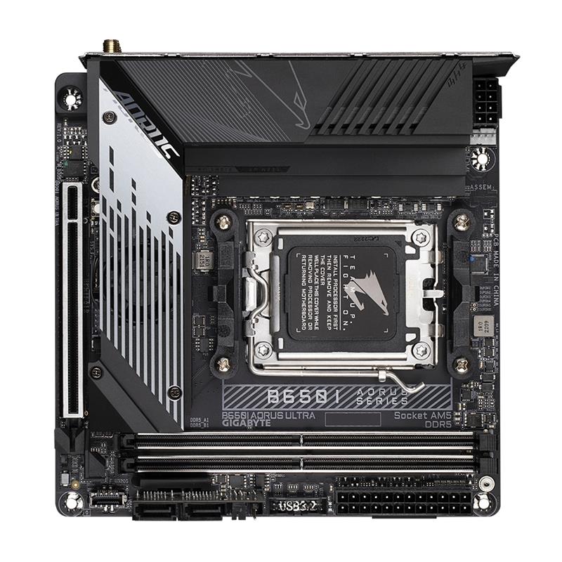 Gigabyte B650I AORUS ULTRA (REV. 1.0) moederbord AMD B650 Socket AM5 mini ITX