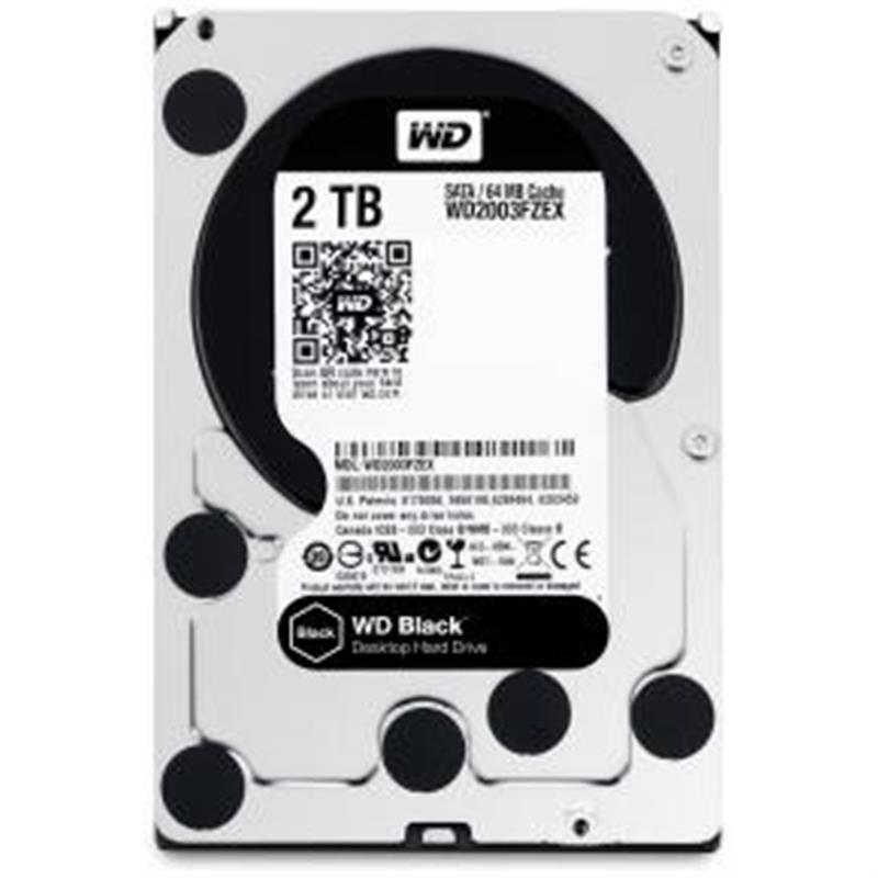 Western Digital BLACK Performance Desktop HDD 2TB 3 5 SATA3 64MB 7200RPM 164 MB s