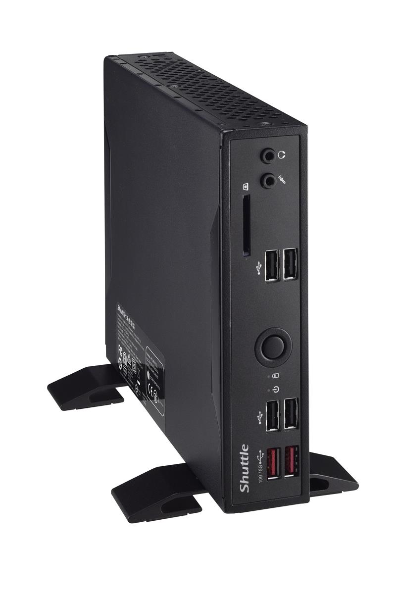 Shuttle XPC slim Barebone DS20U7V2, i7-10510U, 2x LAN (1xGbit, 1x 2.5Gbit), 1xCOM, 1xHDMI, 1xDP, ventilatorloos , 24/7 permanent gebruik