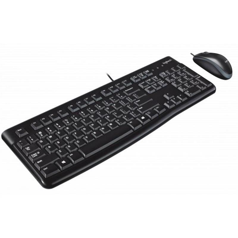 Logitech Desktop MK120 toetsenbord USB QWERTY US International Zwart