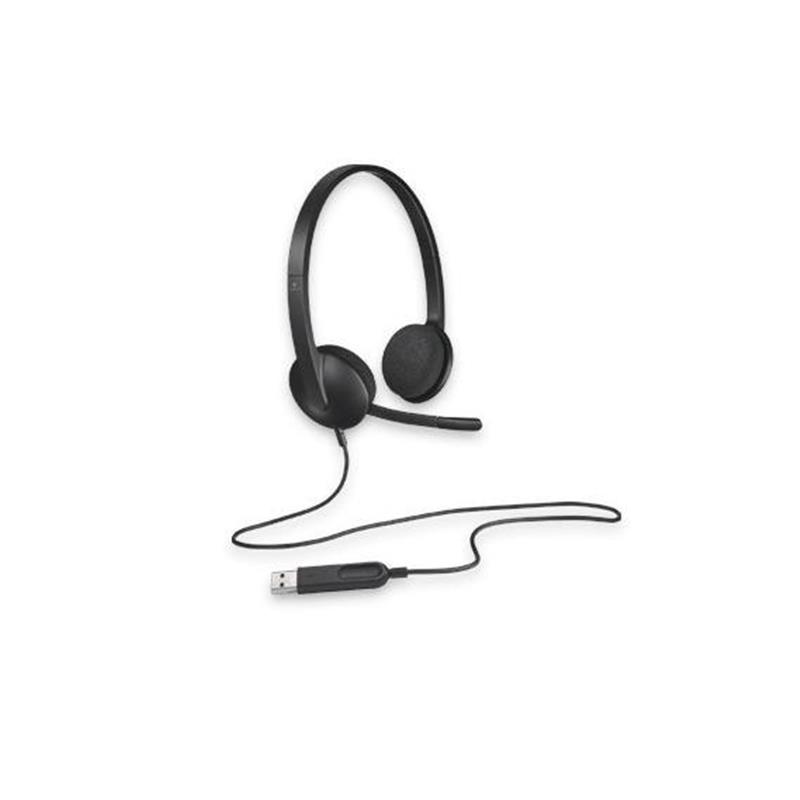 Logitech H340 hoofdtelefoon Hoofdband Stereofonisch Zwart