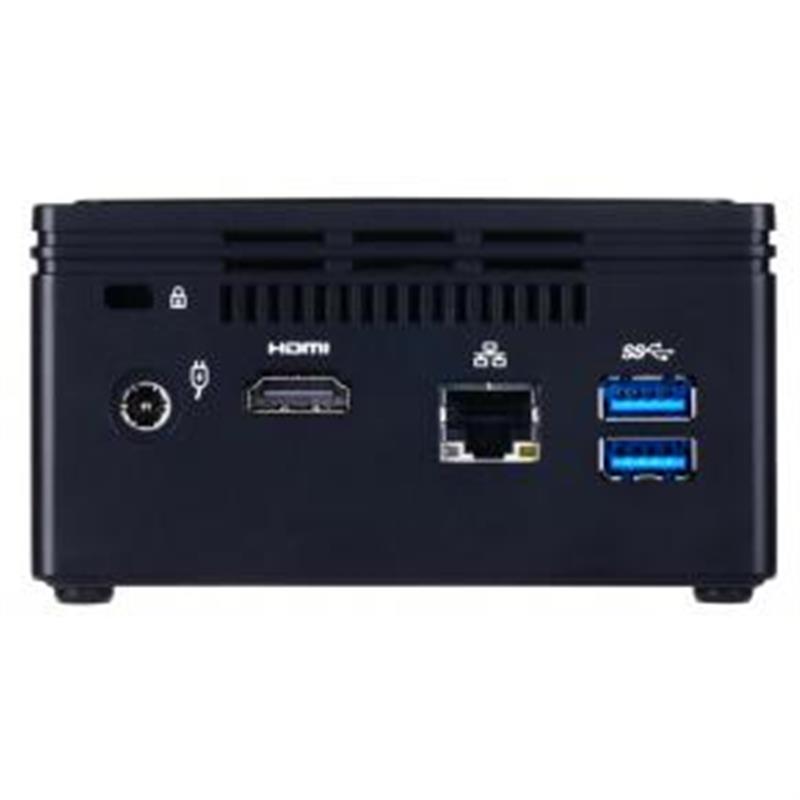 Gigabyte GB-BACE-3160 PC/workstation barebone J3160 1,6 GHz 0.69L maat pc Zwart