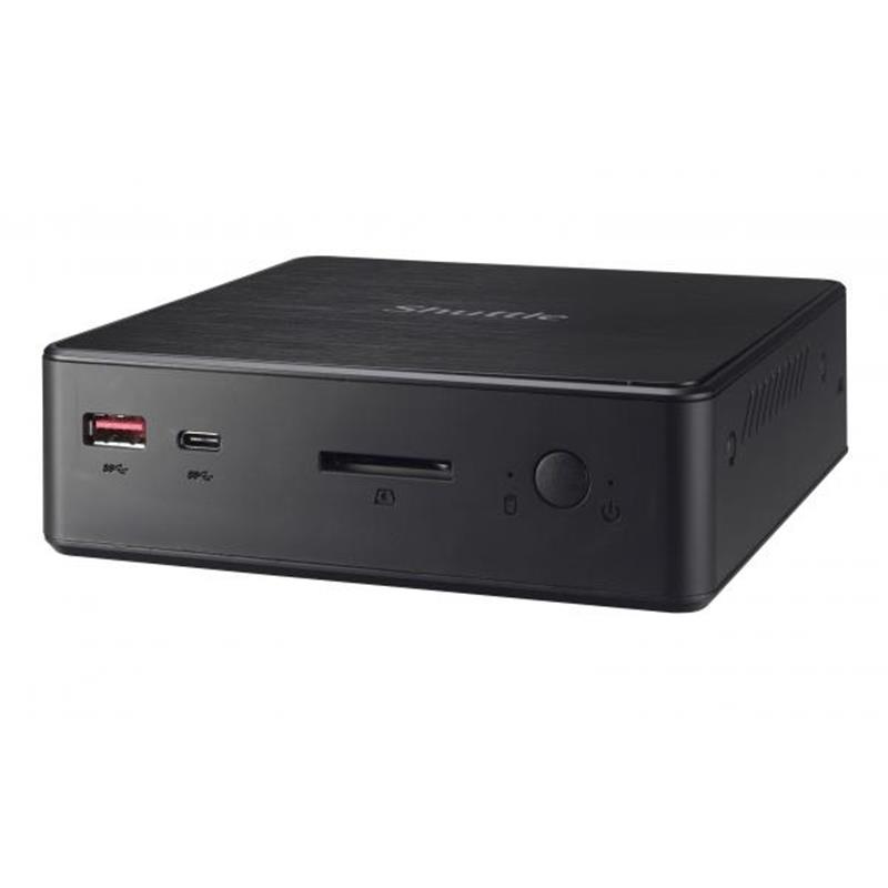 Shuttle XP? slim NC10U7 PC/workstation barebone i7-8565U 1,8 GHz Zwart Intel SoC FCBGA1528