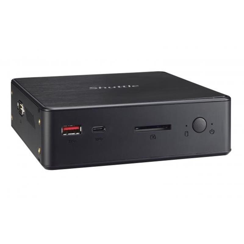 Shuttle XP? slim NC10U7 PC/workstation barebone i7-8565U 1,8 GHz Zwart Intel SoC FCBGA1528