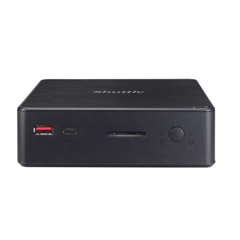 Shuttle XP? slim NC10U7 PC/workstation barebone i7-8565U 1,8 GHz Zwart Intel SoC FCBGA1528