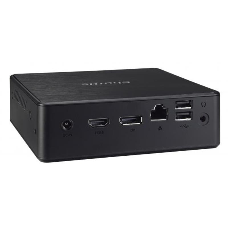 Shuttle XP? slim NC10U7 PC/workstation barebone i7-8565U 1,8 GHz Zwart Intel SoC FCBGA1528