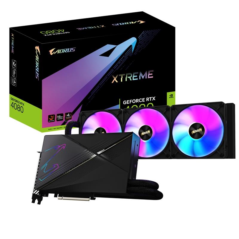 Gigabyte AORUS GeForce RTX 4080 16GB XTREME WATERFORCE NVIDIA GDDR6X