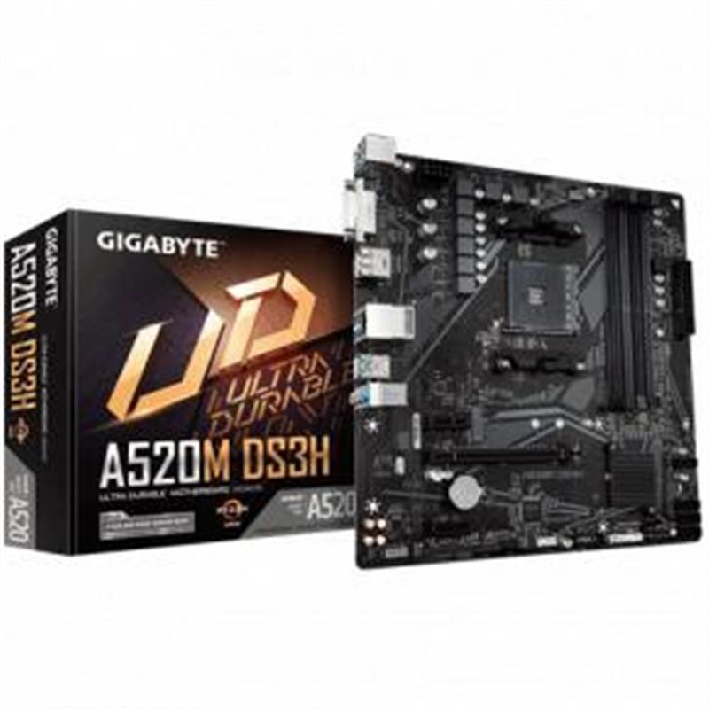 Gigabyte A520M DS3H moederbord Socket AM4 micro ATX