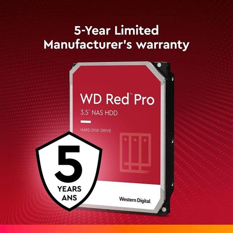 Western Digital RED Pro HDD 16TB 3 5 7200 RPM Serial ATA III 512MB HDD CMR