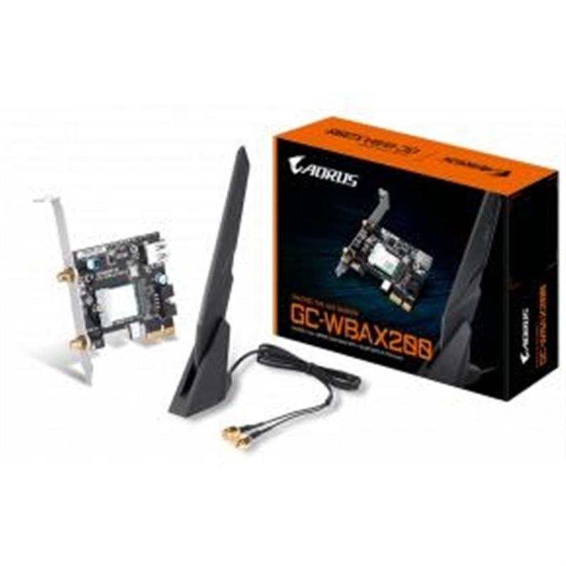 Gigabyte GC-WBAX200 netwerkkaart Intern WLAN / Bluetooth 2400 Mbit/s