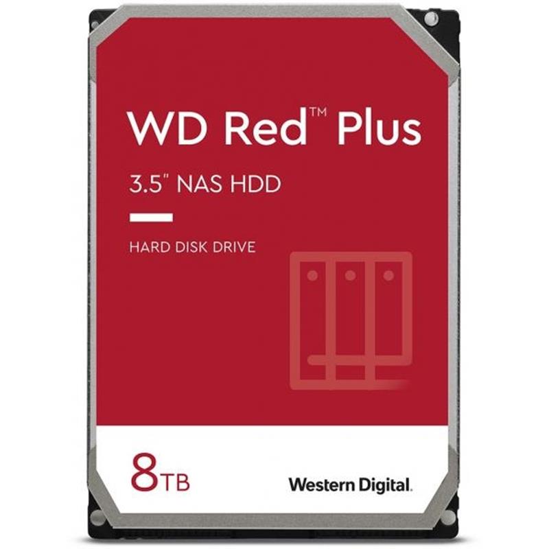 Western Digital RED Plus NAS HDD 8TB 3 5 SATA3 7200 RPM 210 MB s