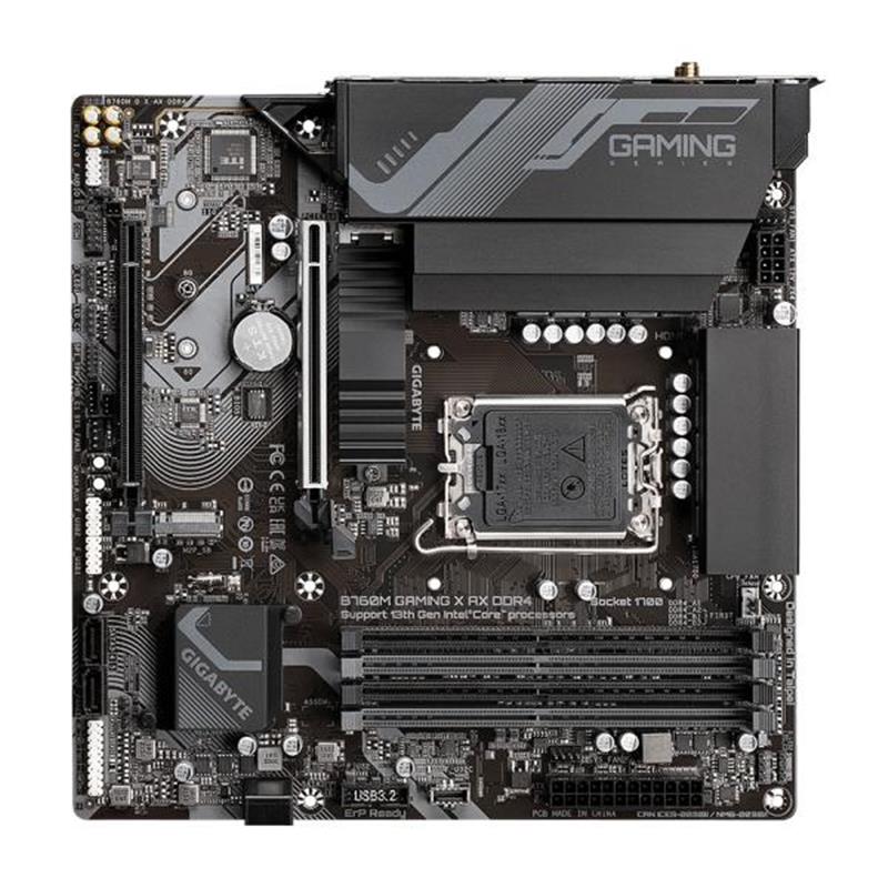 Gigabyte B760M GAMING X AX DDR4 moederbord Intel B760 LGA 1700 micro ATX