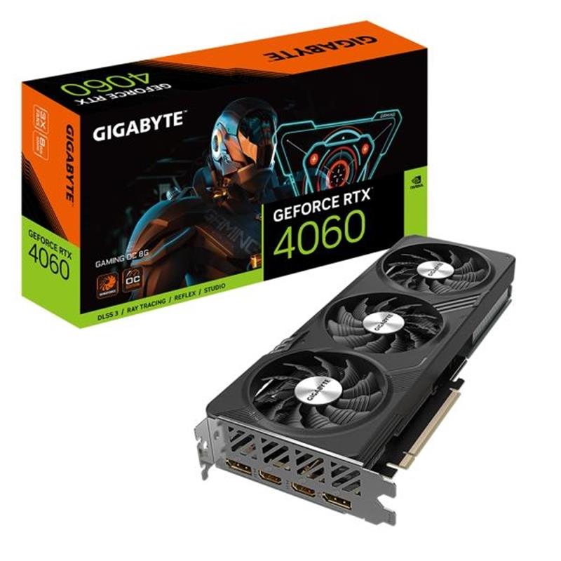 Gigabyte GeForce RTX­­ 4060 GAMING OC 8G NVIDIA GeForce RTX­ 4060 8 GB GDDR6