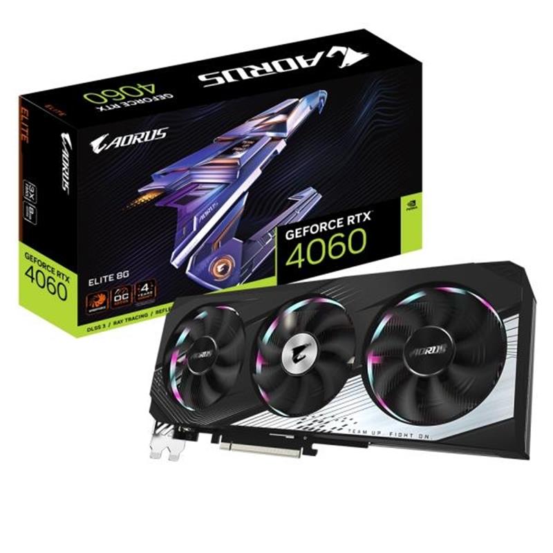 Gigabyte AORUS GeForce RTX 4060 ELITE 8G NVIDIA 8 GB GDDR6