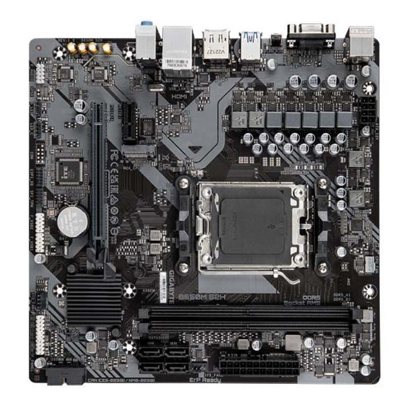 Gigabyte B650M S2H moederbord AMD B650 Socket AM5 micro ATX