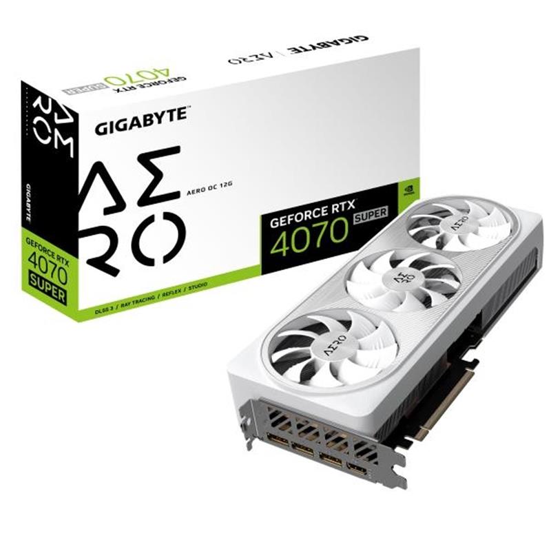 Gigabyte AERO GeForce RTX 4070 SUPER OC 12G NVIDIA 16 GB GDDR6X