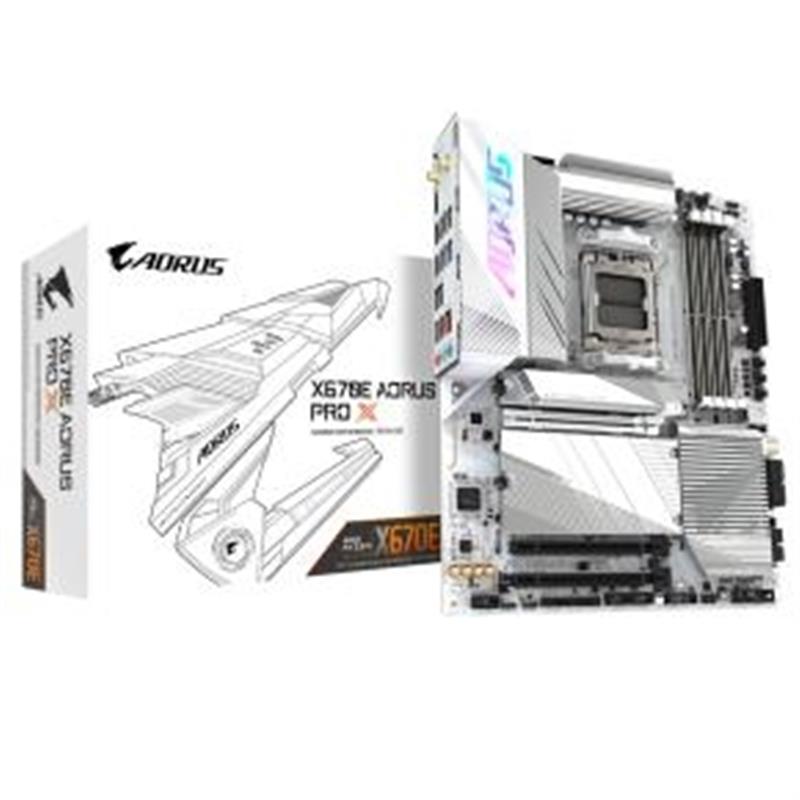 Gigabyte Motherboard ATX AM5 DDR5 OC 8000Mhz M 2 Wi-Fi 7 2 5GbE LAN USB3 2