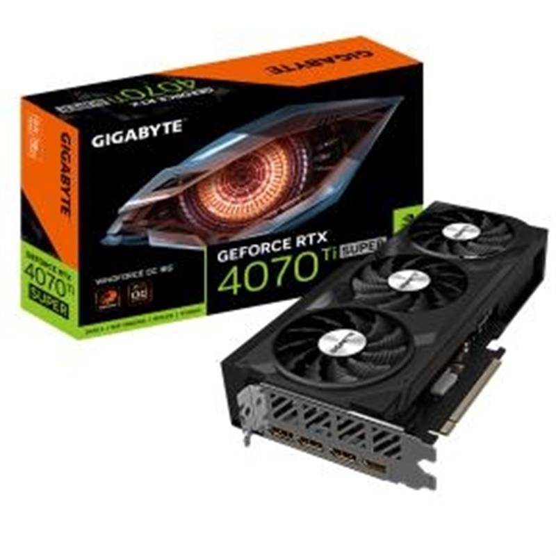 Gigabyte GeForce RTX 4070 Ti SUPER WINDFORCE OC 16G NVIDIA 16 GB GDDR6X