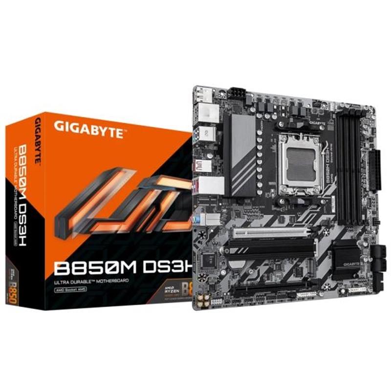 GIGABYTE B850M DS3H moederbord AMD B850 Socket AM5 micro ATX