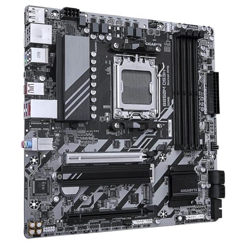 GIGABYTE B850M DS3H moederbord AMD B850 Socket AM5 micro ATX
