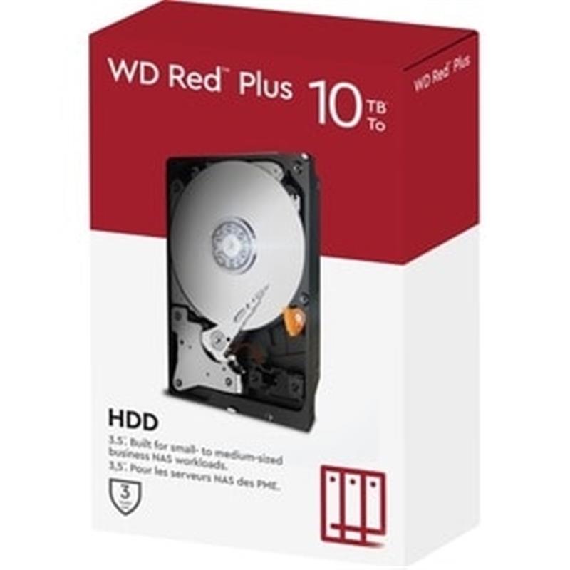 Western Digital RED PLUS HDD 10TB 3 5 SATA3 7200 RPM 256 MB 215 MB s