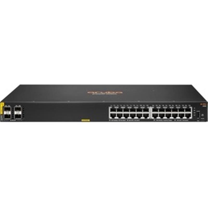 HPE Aruba Switch CX 6100 24G 4SFP+ 24xGBit/4xSFP+ PoE 370W JL677A
