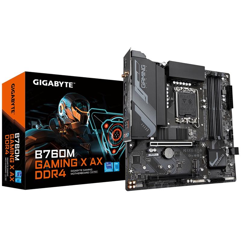 Gigabyte B760M GAMING X AX DDR4 moederbord Intel B760 LGA 1700 micro ATX