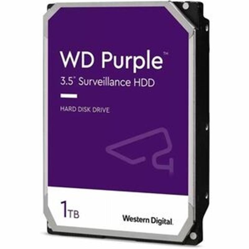 Western Digital WD Purple 1TB 3 5 SATA 6GB s 64MB 180MB s 26dba seek R W 3 38W 