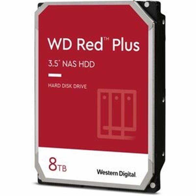 Western Digital RED PLUS HDD 8TB 3 5 SATA3 5400 RPM 256 MB 150 MB s