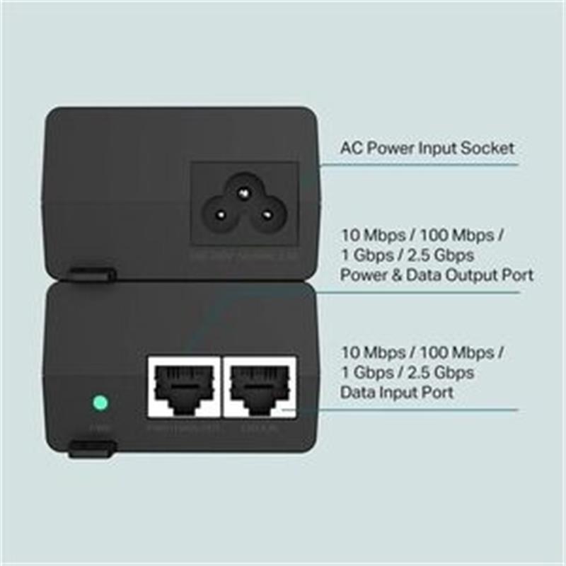 TP-Link TL-POE260S PoE adapter & injector 2.5 Gigabit Ethernet