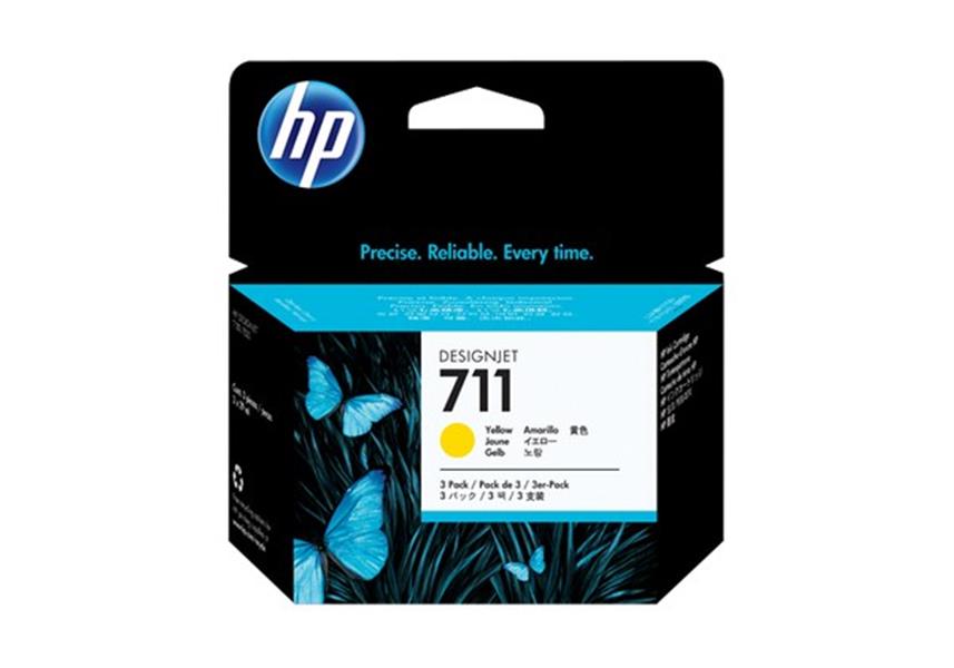 HP 711 Origineel Geel Multipack 3 stuk(s)