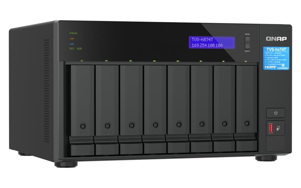 QNAP TVS-H874T-I7-32G data-opslag-server NAS Tower Ethernet LAN Zwart