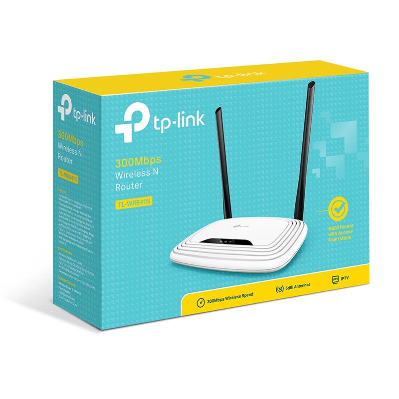 TP-LINK TL-WR841N draadloze router Single-band (2.4 GHz) Fast Ethernet Zwart, Wit