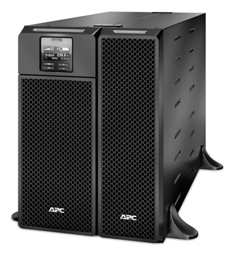 APC Smart-UPS On-Line SRT6KXLI - Noodstroomvoeding, 6x C13, 4x C19, hardwire 1 fase uitgang, Embedded NMC, Tower, 6000VA