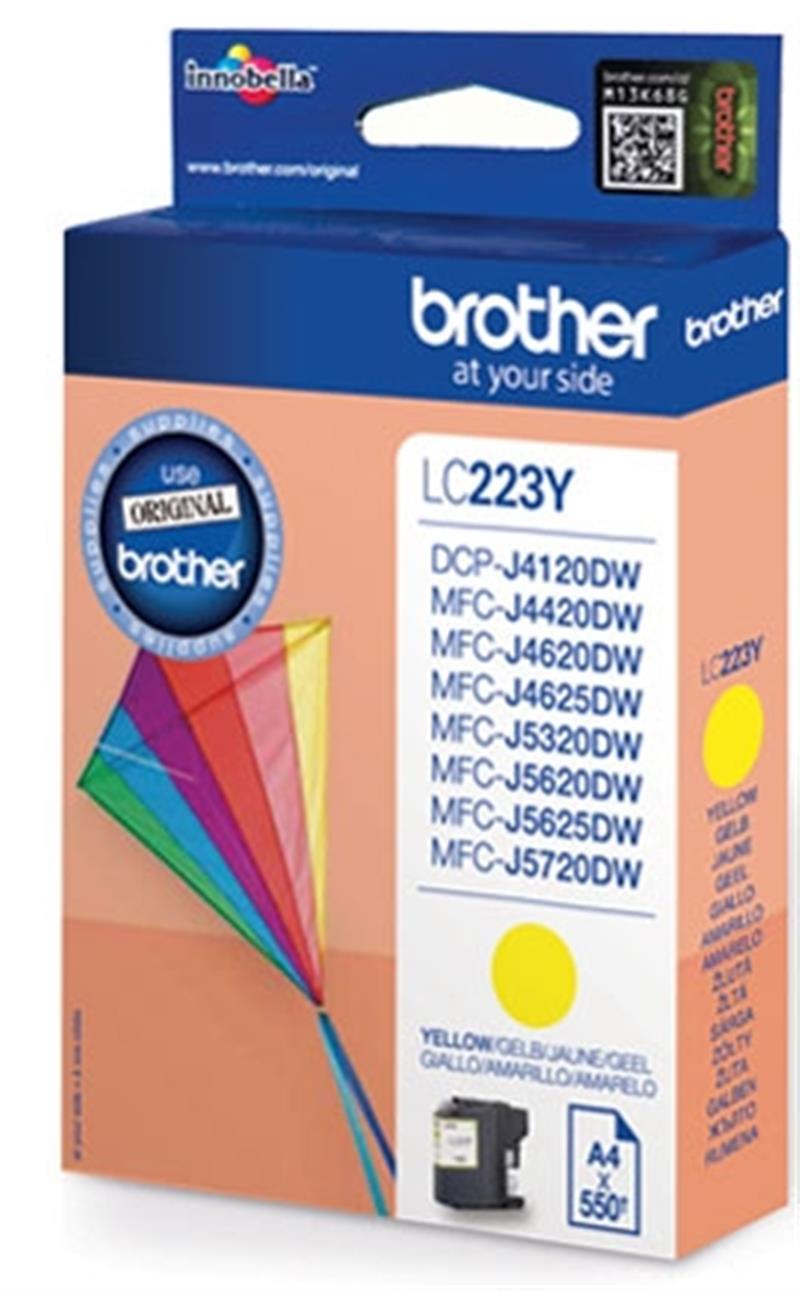 Brother LC-223Y inktcartridge Origineel Geel 1 stuk(s)