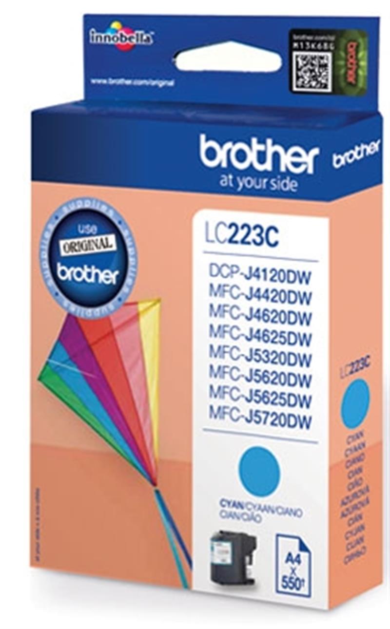 Brother LC-223C inktcartridge Origineel Cyaan 1 stuk(s)