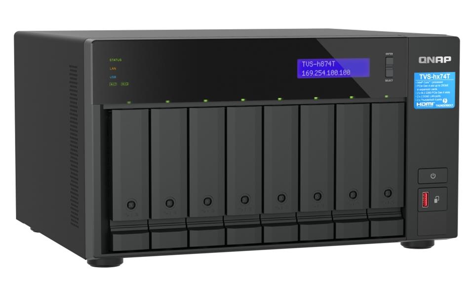 QNAP TVS-H874T-I7-32G data-opslag-server NAS Tower Ethernet LAN Zwart