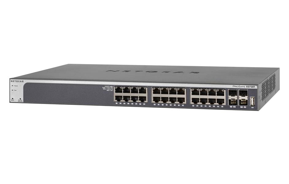 Netgear ProSAFE Smart Switch - XS728T - 24 x 10 Gigabit Ethernet- en 4 dedicated SFP+ poorten