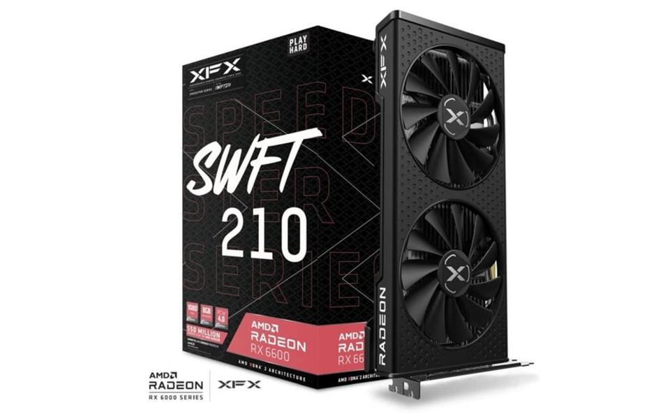 XFX RX-66XL8LFDQ videokaart AMD Radeon RX 6600 8 GB GDDR6