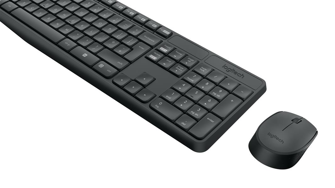 Logitech MK235 toetsenbord RF Draadloos QWERTY US International Grijs