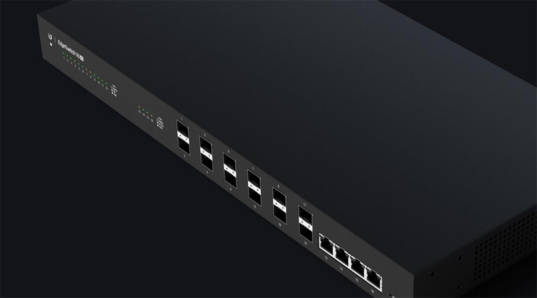 Ubiquiti Switch EdgeSwitch 12xSFP+/4xRJ45 10GBit Managed 19 Rack-Mountable, 10G Ethernet SFP+ & RJ45 Ports