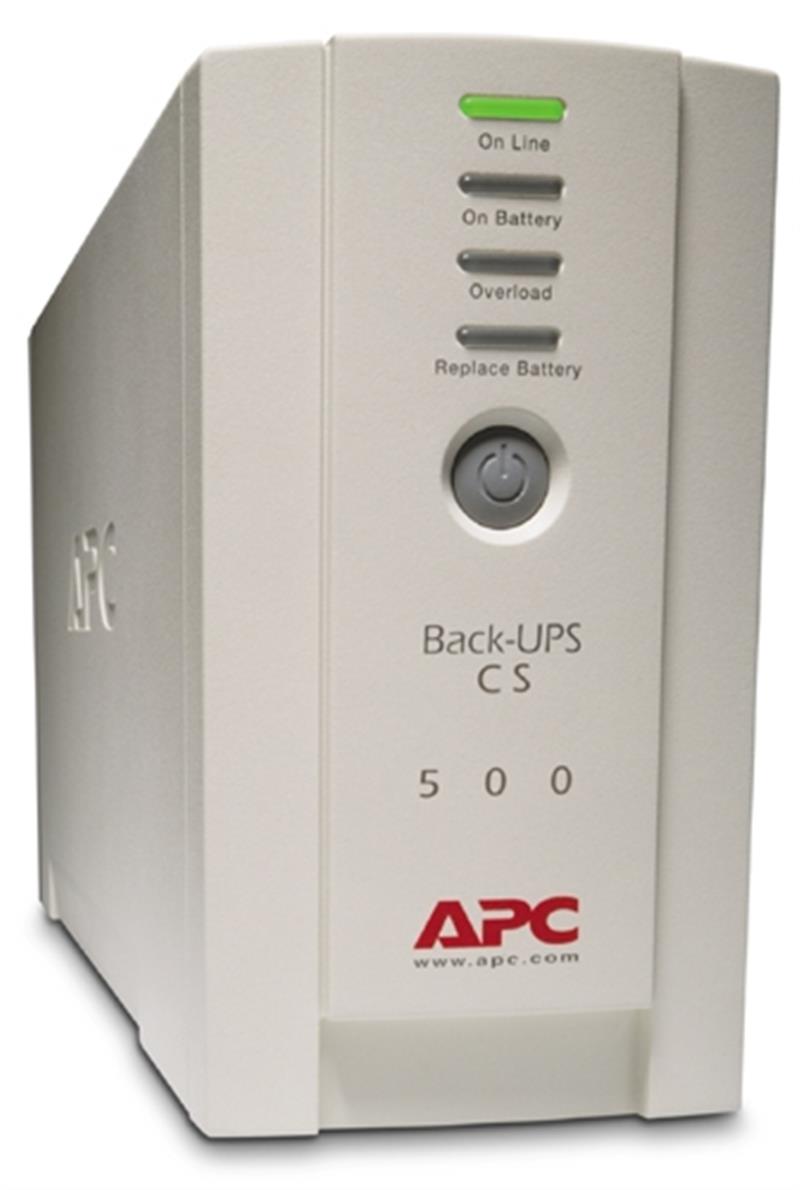 APC Back-UPS 500VA noodstroomvoeding 4x C13 uitgang, USB