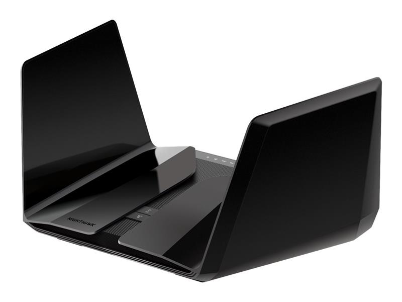 Netgear RAX200 draadloze router Tri-band (2.4 GHz / 5 GHz / 5 GHz) Gigabit Ethernet Zwart