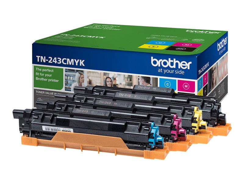 Brother TN-243CMYK tonercartridge Origineel Zwart, Cyaan, Magenta, Geel 1 stuk(s)