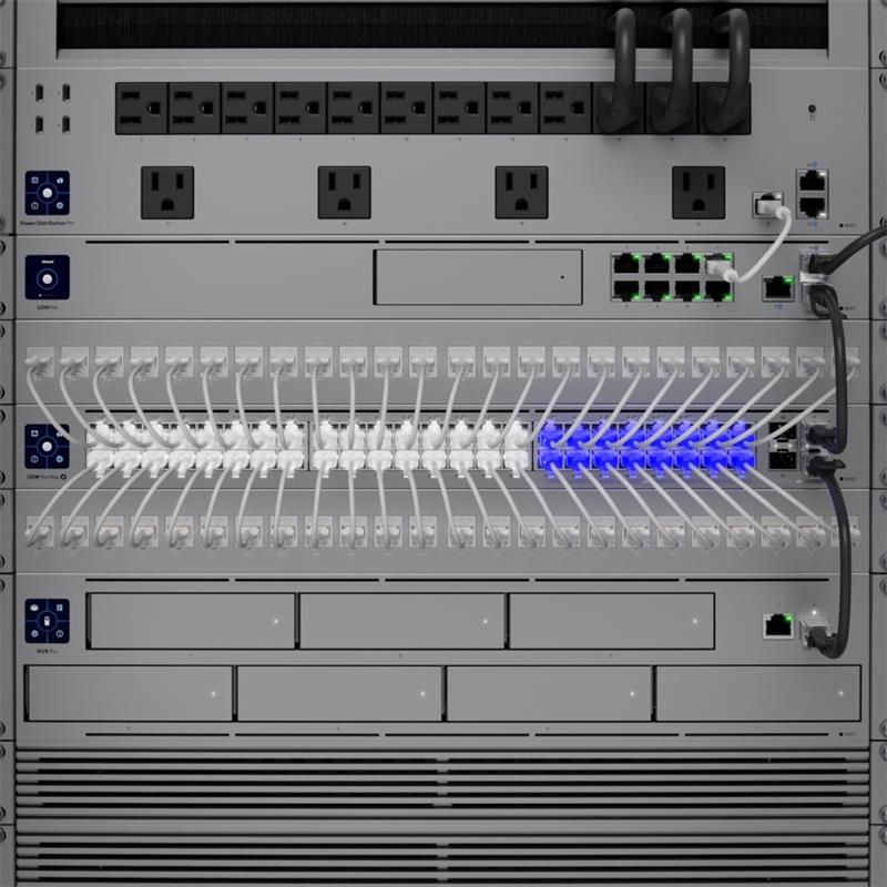 Ubiquiti Switch UniFi 32xRJ45 GBit/16xRJ45 2.5G/4xSFP+ Managed PoE+ 720W Max 19 Rack-Mountable, 1,3 Touchscreen