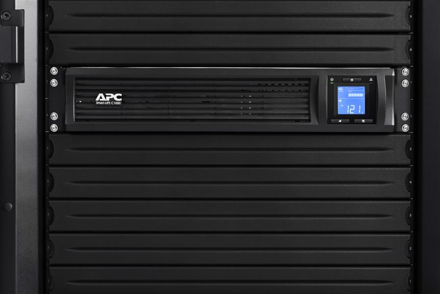 APC Smart-UPS SMC1000I-2UC Noodstroomvoeding - 4x C13, USB, Rack Mountable, SmartConnect, 1000VA