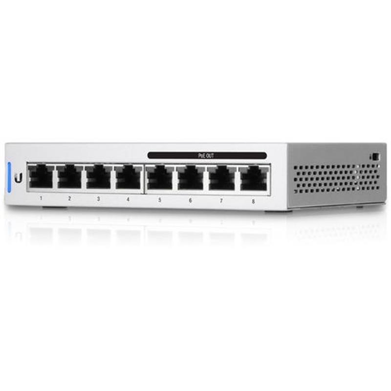 Ubiquiti Switch UniFi 8xRJ45 GBit Managed PoE (60W) Fanless