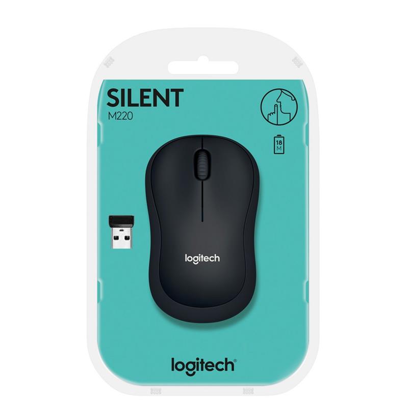 Logitech M220 muis RF Draadloos Optisch 1000 DPI Ambidextrous